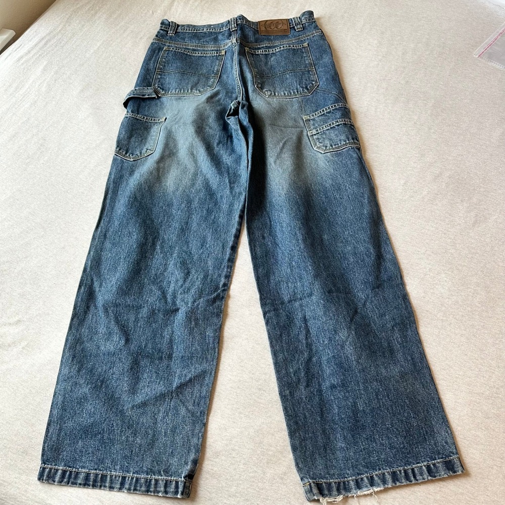 Carters Watch the Wear Mens‎ 18H Blue Denim Carpenter Jeans Wide Leg Workwear - Picture 6 of 7